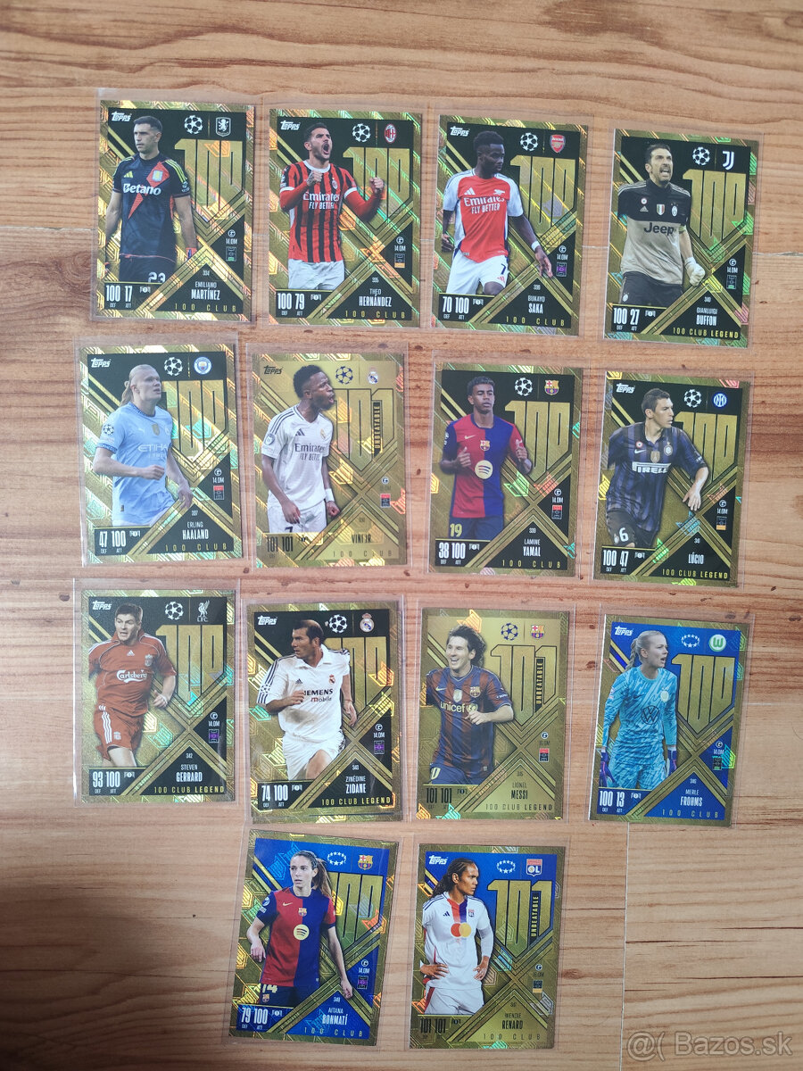 Futbalove kartičky Match Attax Extra 2024/25 - vyzbieraný