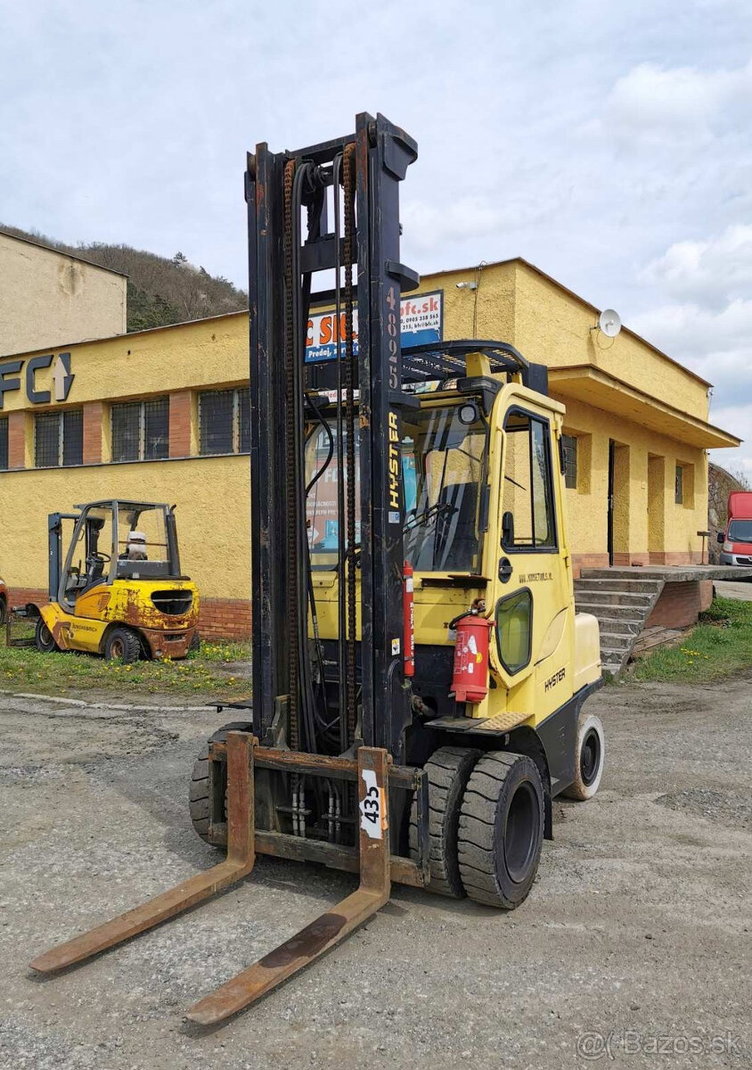 Hyster H 4.0 FT6, GM LPG, kabína, zdvih 5500 mm, rok v. 2007