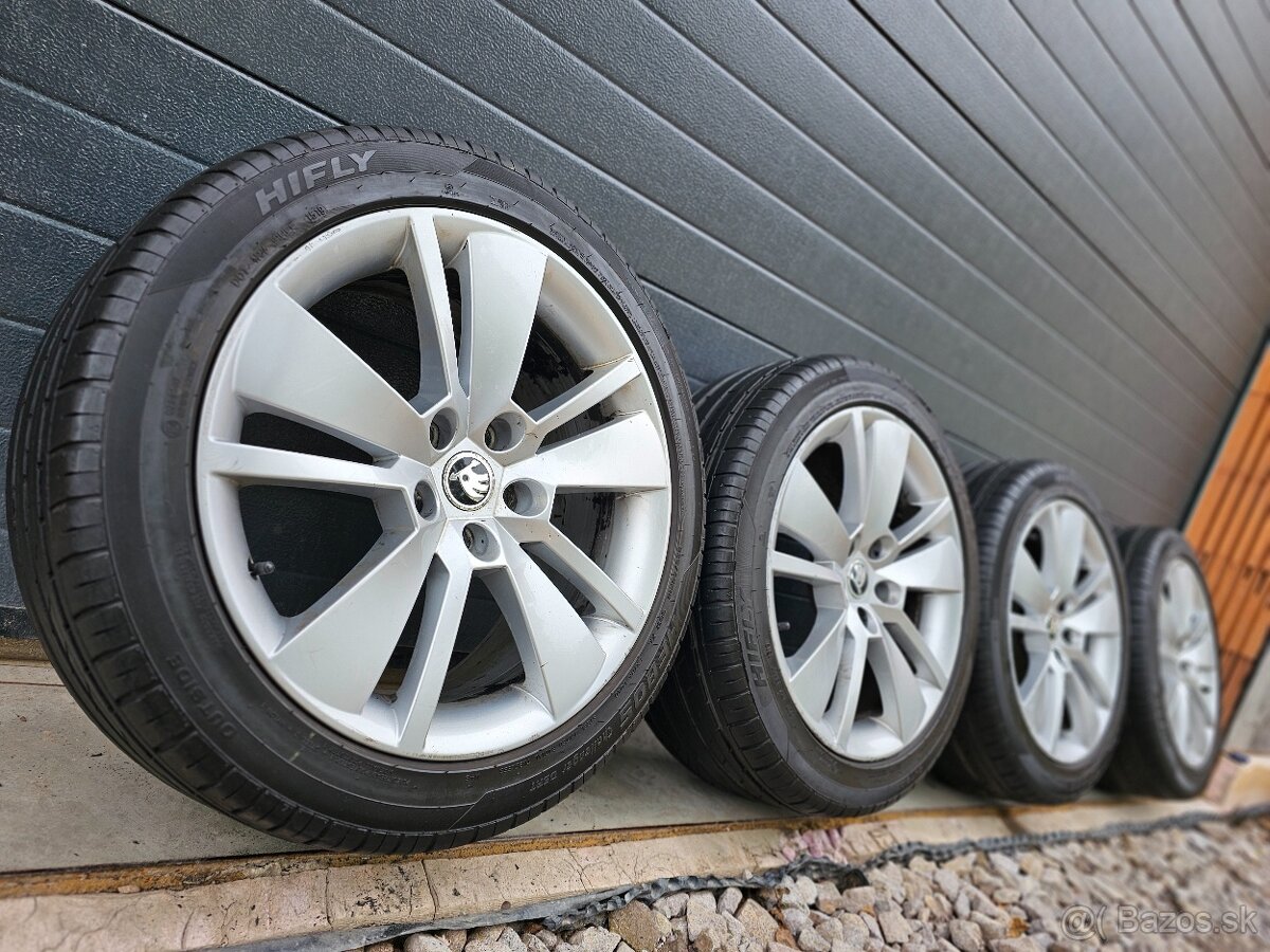 ŠKODA ZENITH 5x112+Letné Pneu 235/45 R18