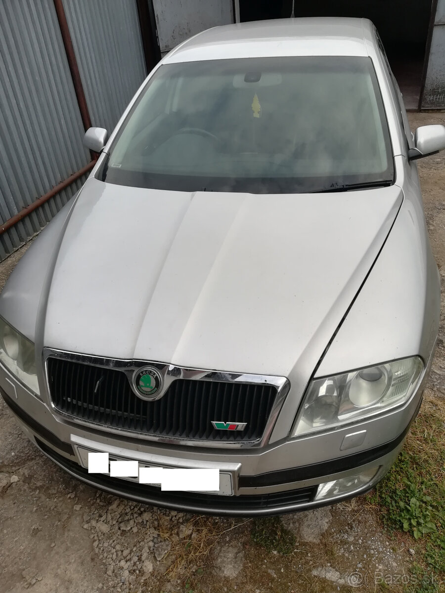 škoda octavia II na diely 1.9 tdi 77kw kod bxe strieborna