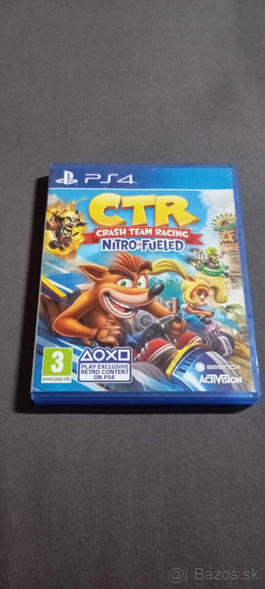 Predám hru na playstation 4 Crash Bandicoot CTR nitro fuiled