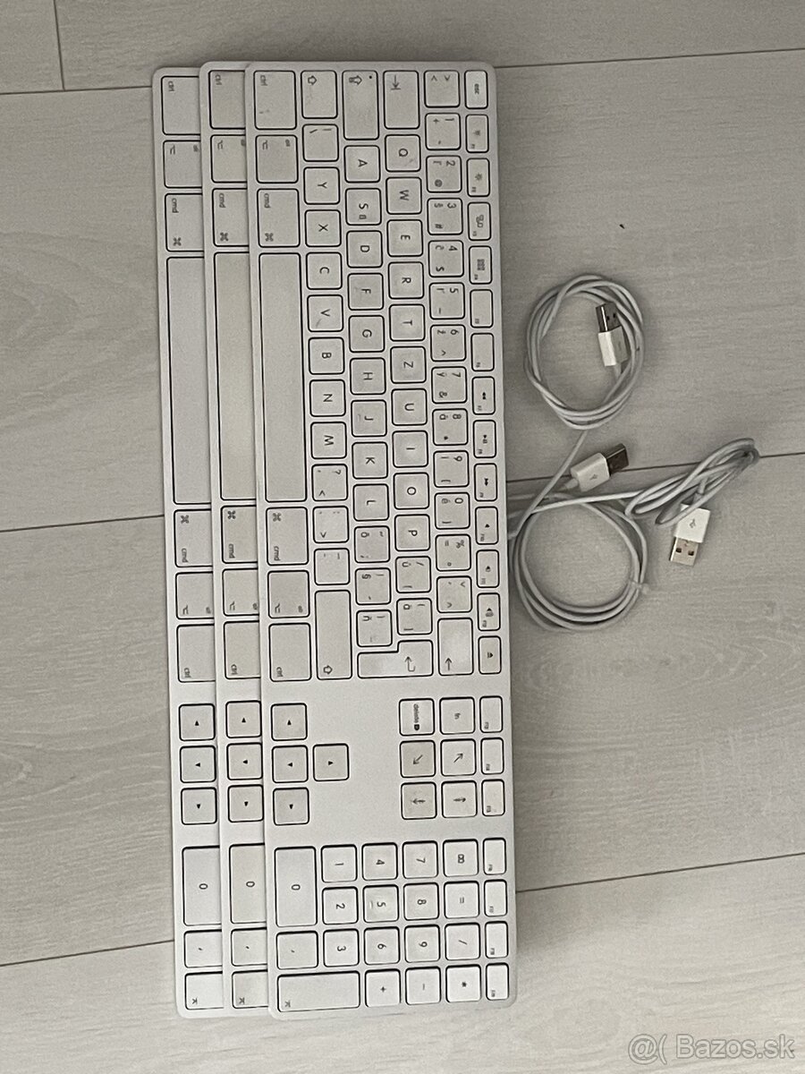 3x Apple klávesnica A1243 na opravu/diely