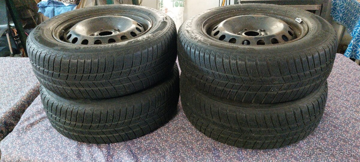 4x Barum Polaris 5 zimné 195/65 R15 T + disky