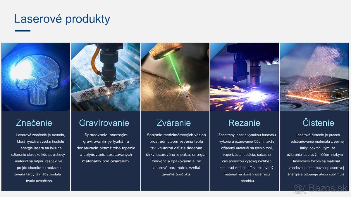 Predáme Fiber Laser - Rezanie, Zváranie, Čistenie