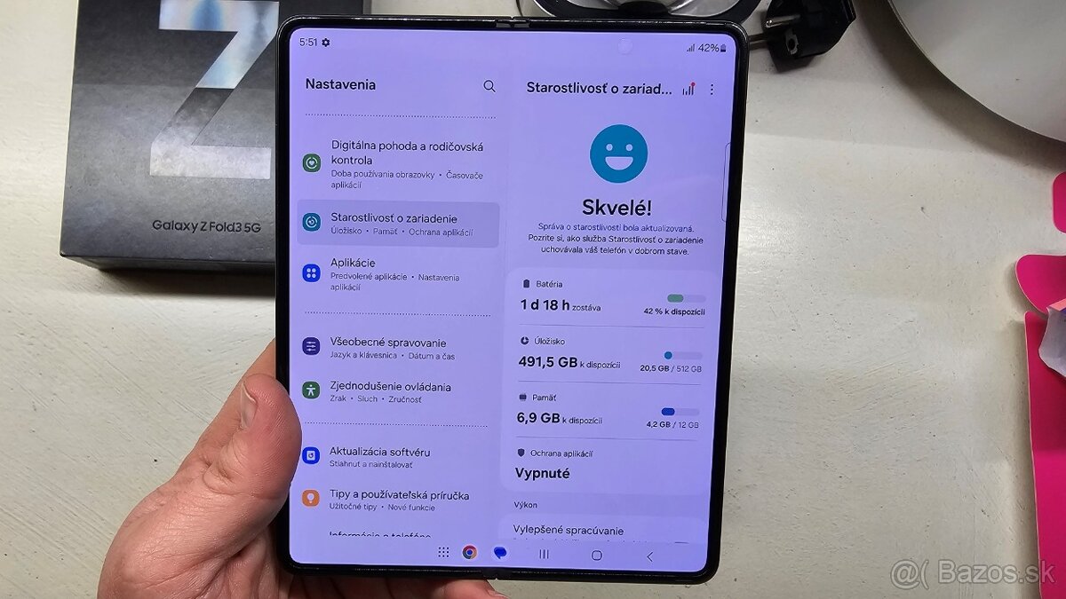 Samsung Galaxy Z Fold 3 dual 12/512GB - aj vymením