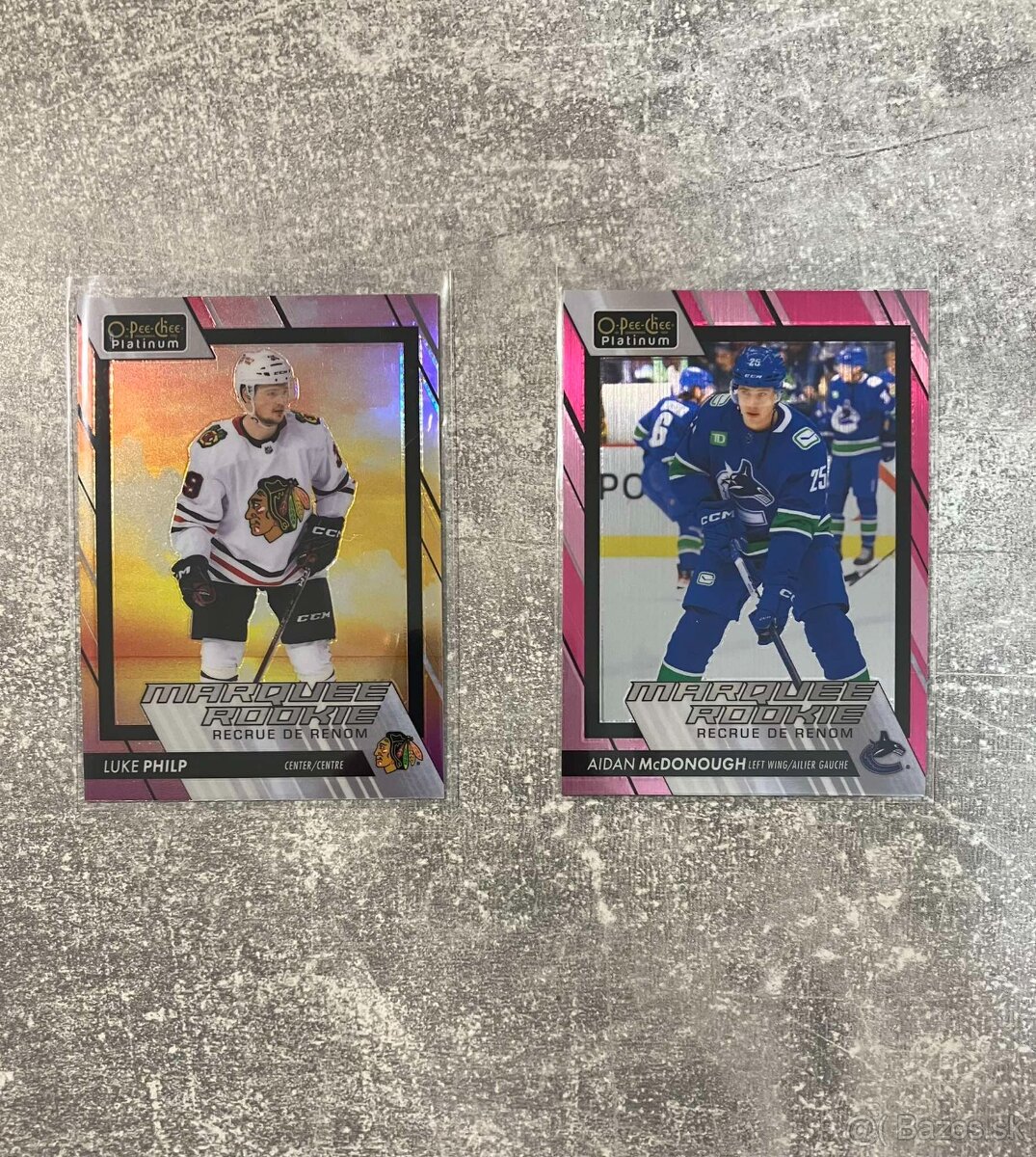 NHL Hokejové kartičky OPC Platinum Marquee Rookies