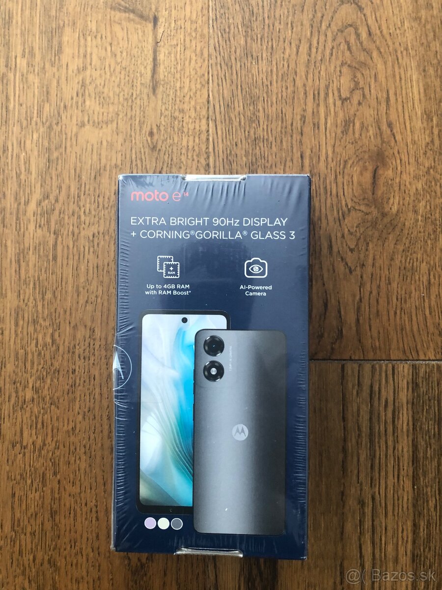 Motorola Smartphone E14 Sivý