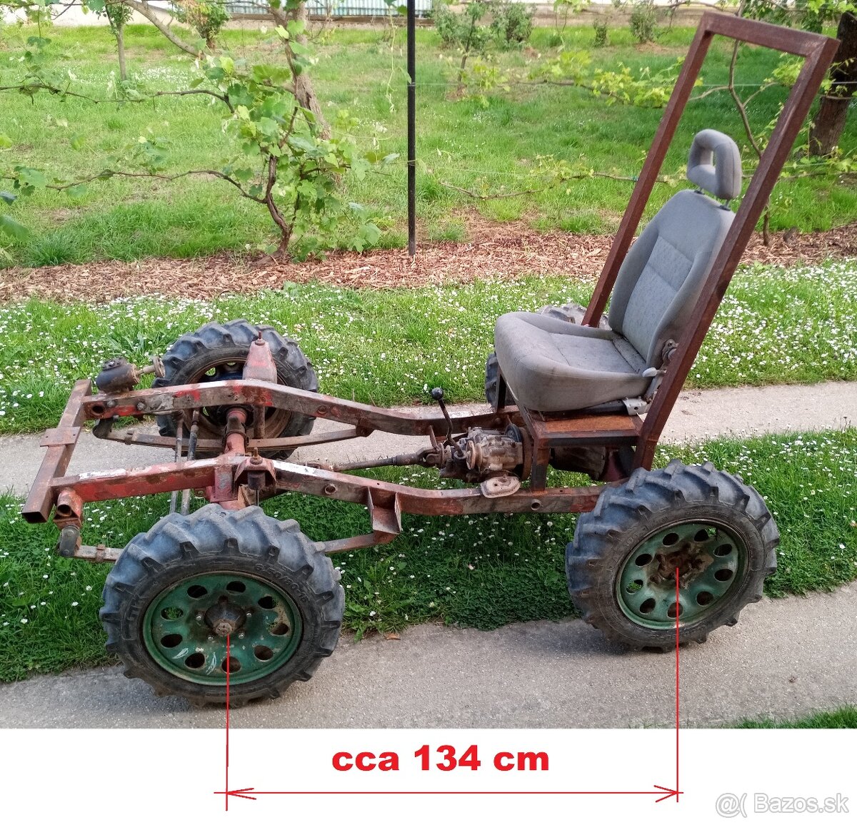 podvozok na 4x4 malotraktor