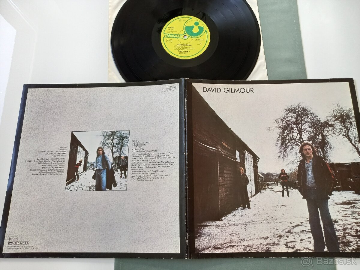 David GILMOUR „1st album“ /Harvest 1978/ rozkl, obal,BlueS/A