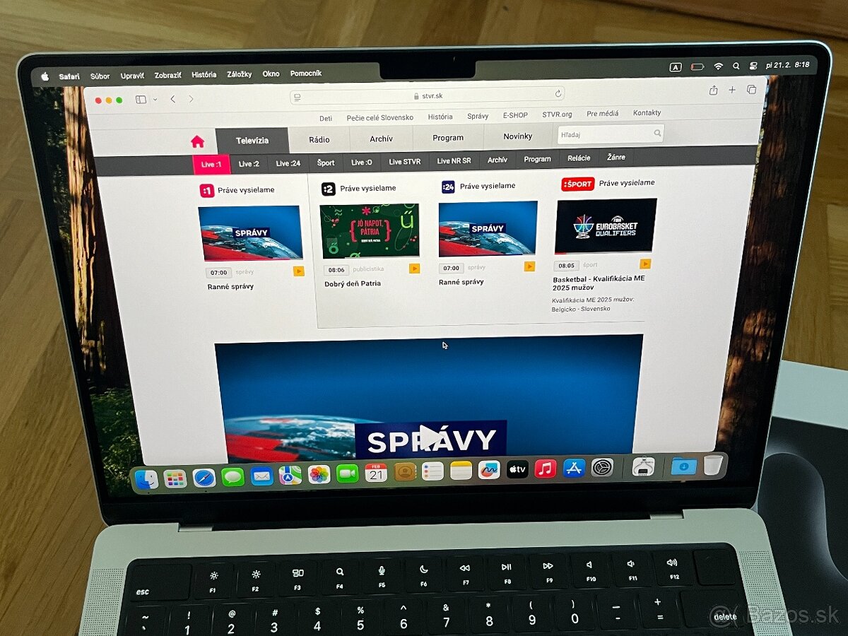 Macbook Pro 14" M4 10C 24GB RAM 1TB SSD strieborny QWERTY