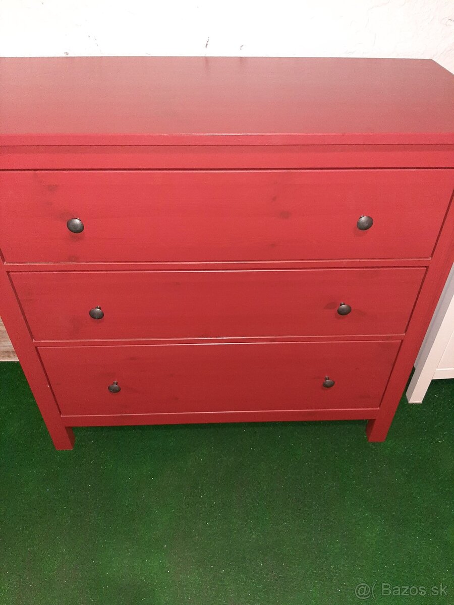 predám komodu 3 zasuvky IKEA HEMNES