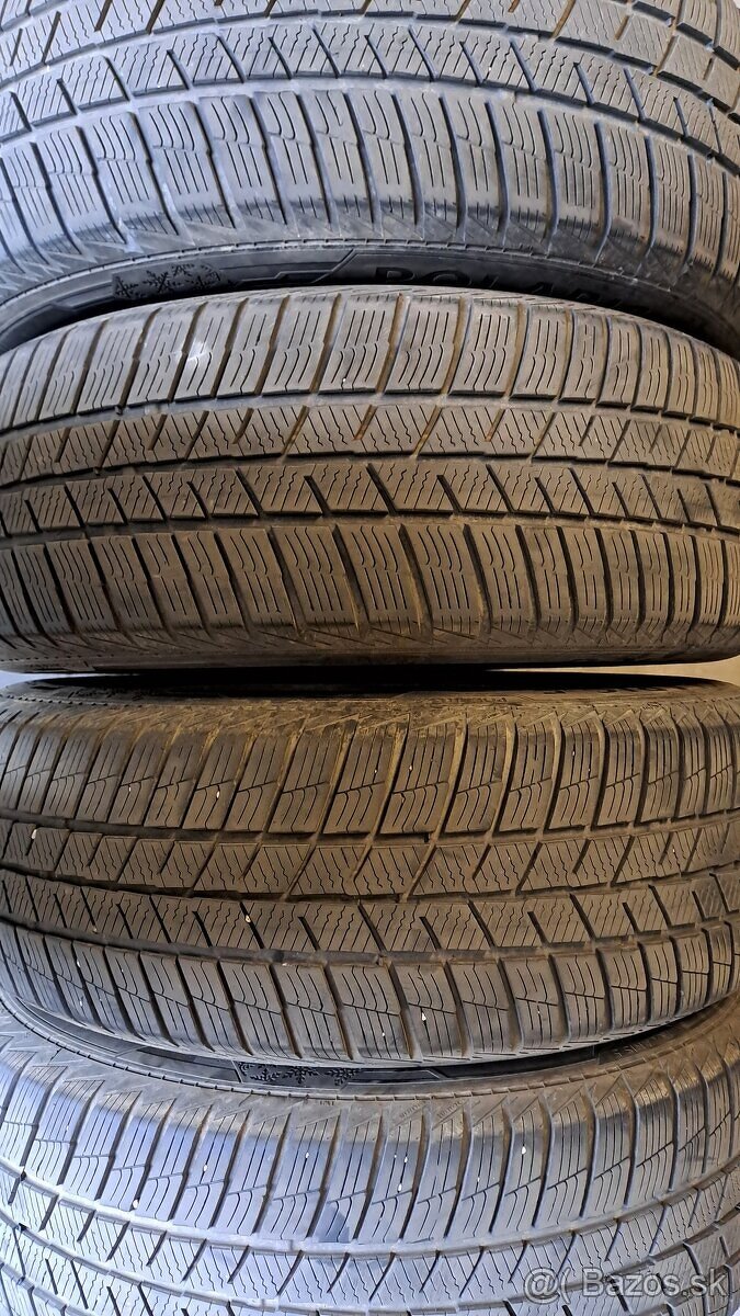 Predám 4ks jazdené zimné 225/65r17-106H Barum