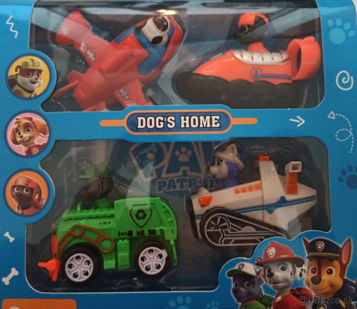 Postavičky PAW PATROL a PRASIATKO PEPA v sade