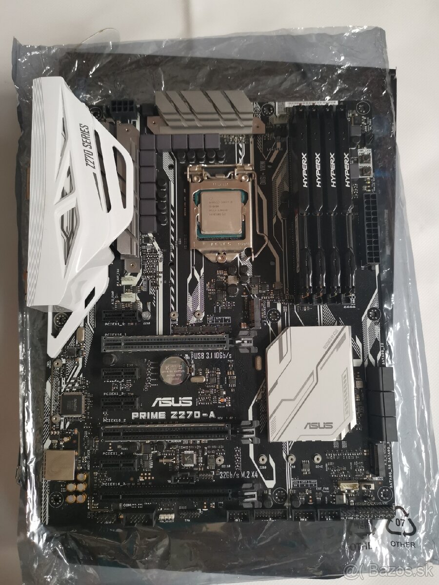 Asus prime z270a, ram, zdroj.