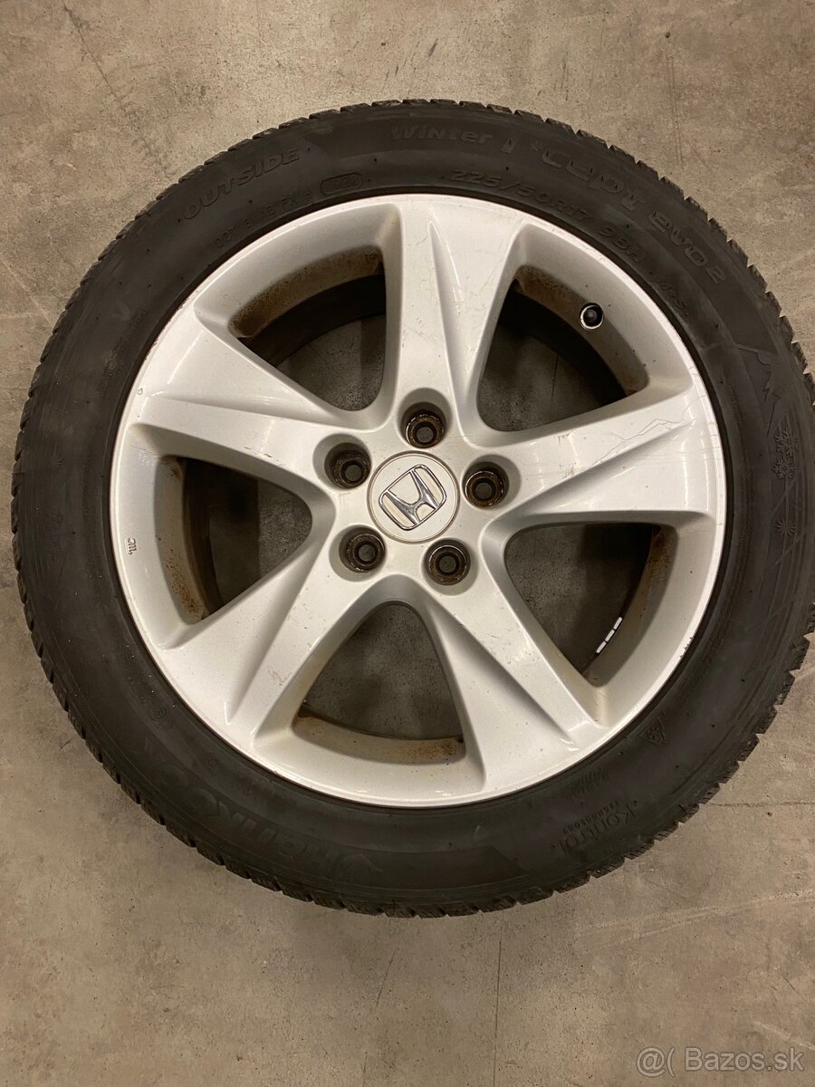 Honda disky 5x114,3 R17 s zimnými pneu Hankook 225/50/r17