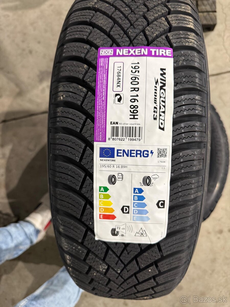 Predám nové zimné PNEU NEXEN WINGUARD SNOW G3,195/60 R16 89H