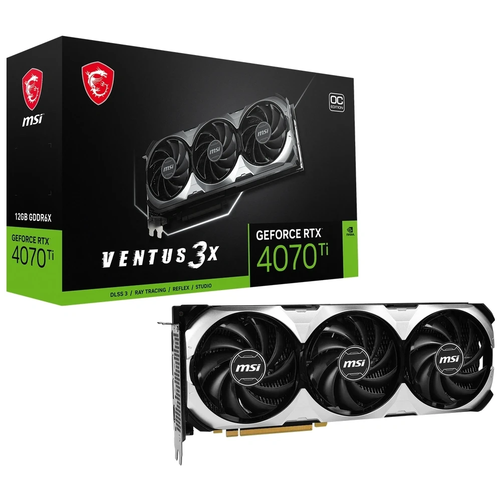 MSI NVIDIA GeForce RTX 4070 Ti VENTUS 3X 12G