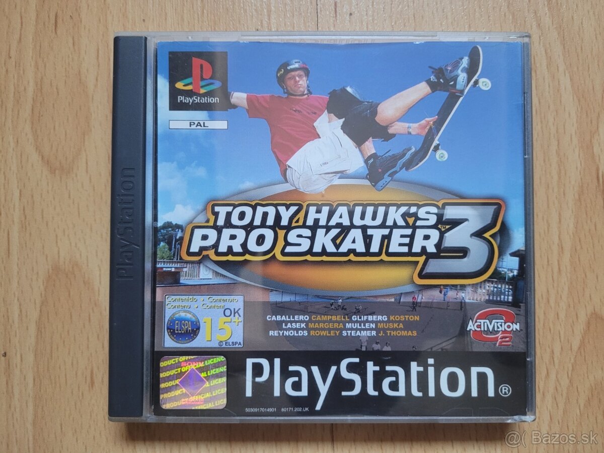 Predám hru na PS1 Tony Hawk's Pro Skeater 3