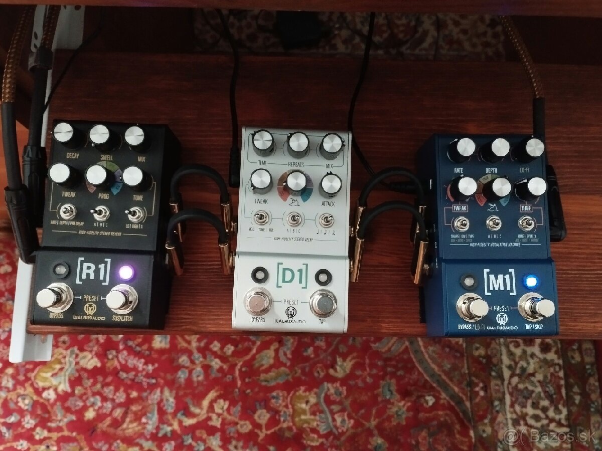 Walrus Audio R1, D1, M1 -reverb, delay a modulation