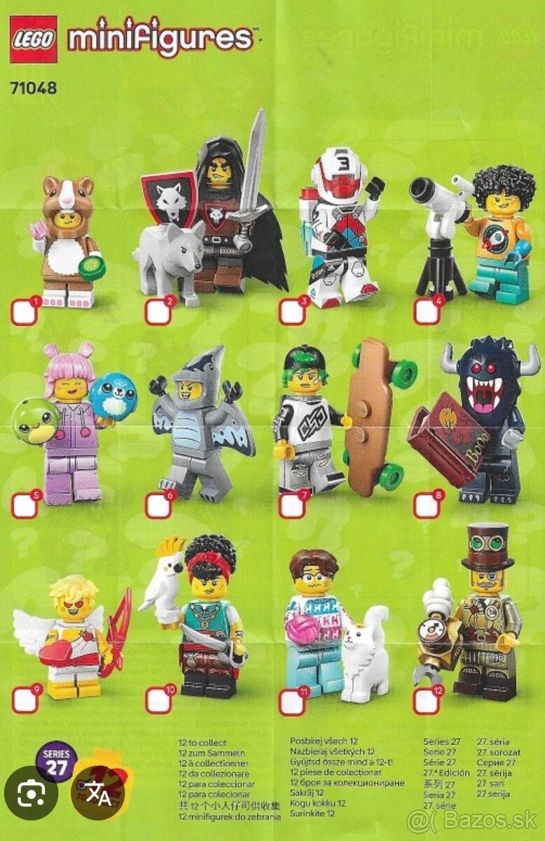 Predam Lego minifigurky 27. seria