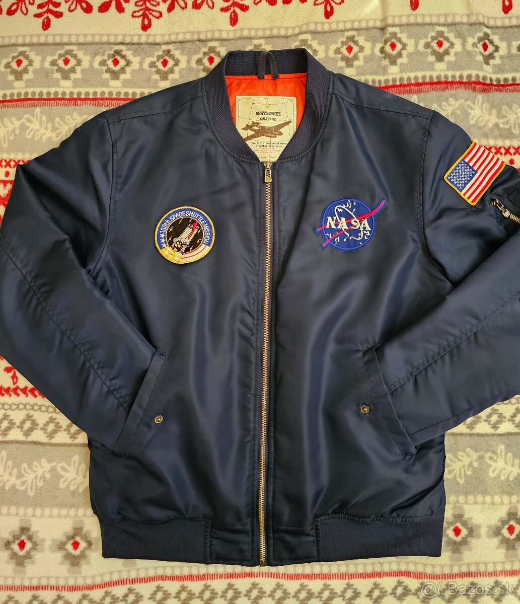 Alpha Industries MA-1VF NASA rep blue