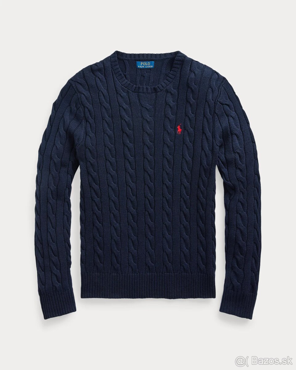 Ralph Lauren sveter Cable-Knit Cotton Jumper,velkost L