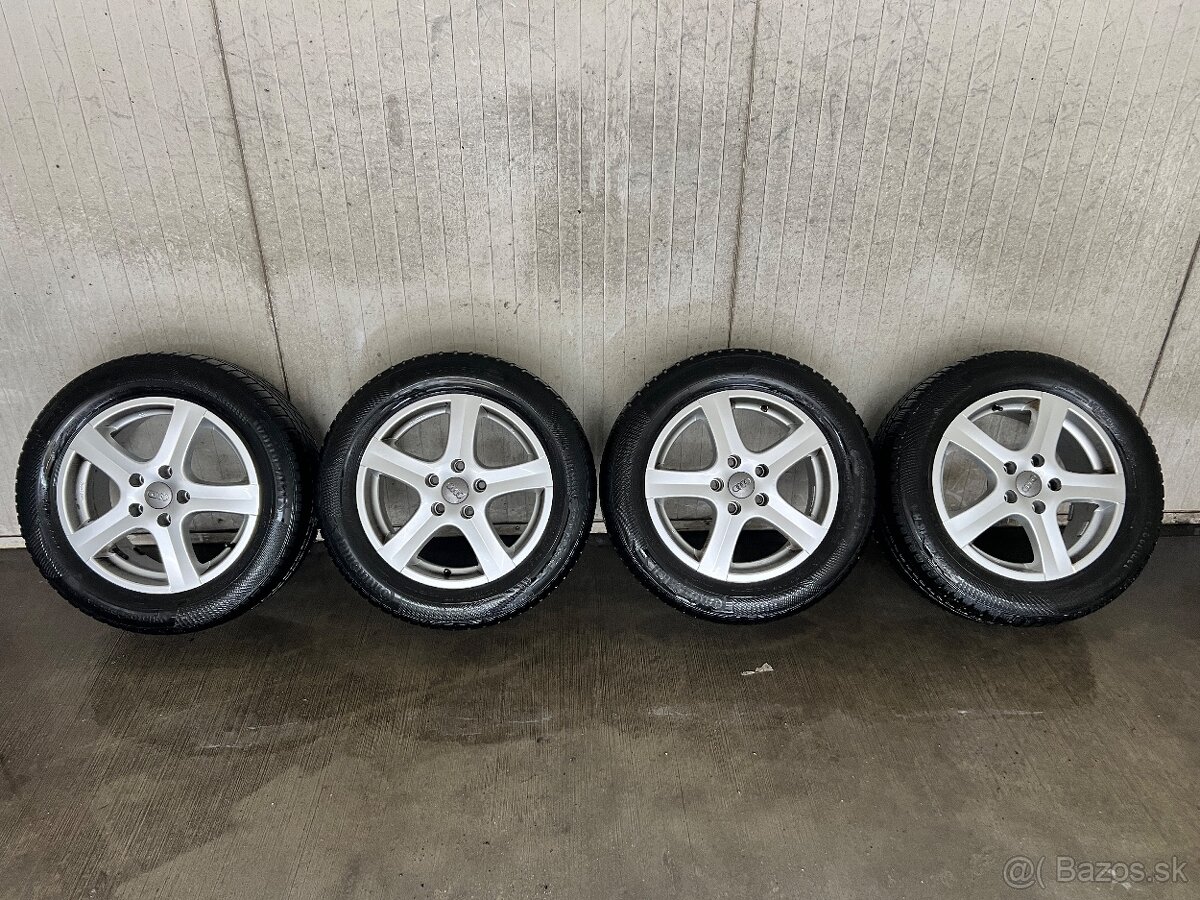 225/55r16 Originál Audi disky + zimné pneu