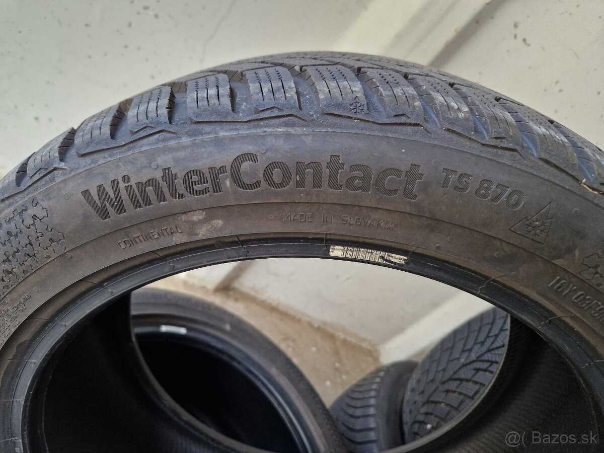 Predám zimné gumy 225/45 R17 - WinterContact TS 870