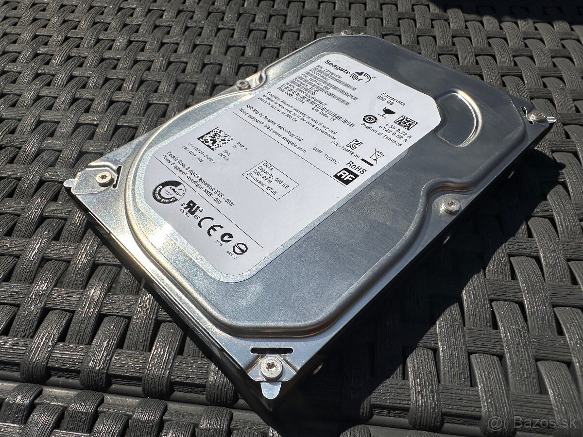 2,5" Hard disk Seagate Barracuda 500 GB, SATA, 7200 RPM