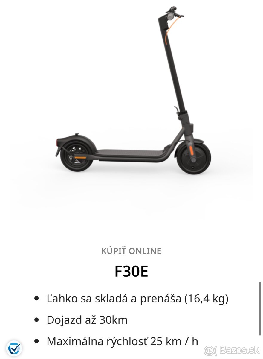 Ninebot Kickscooter F30E by Segway