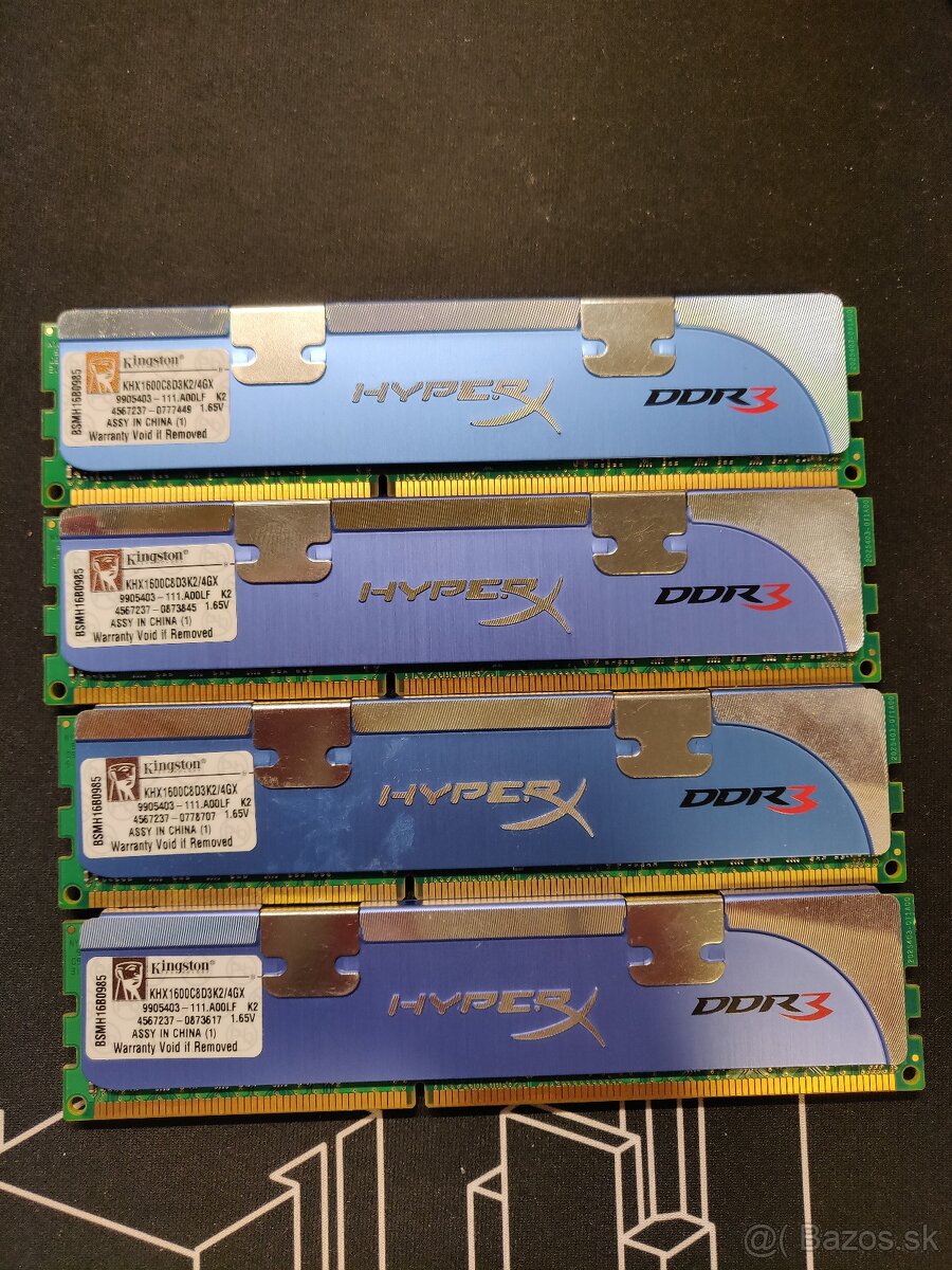 Kingston 8GB (4x2GB 1600MHz DDR3)