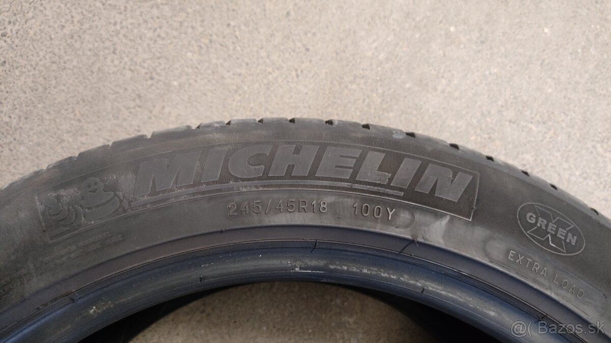 Predám letné pneumatiky Michelin Primacy 3 245/45 R18