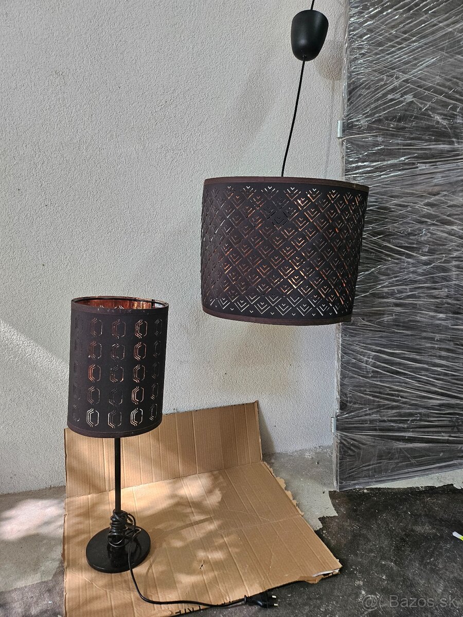 Bytová lampa a luster sada