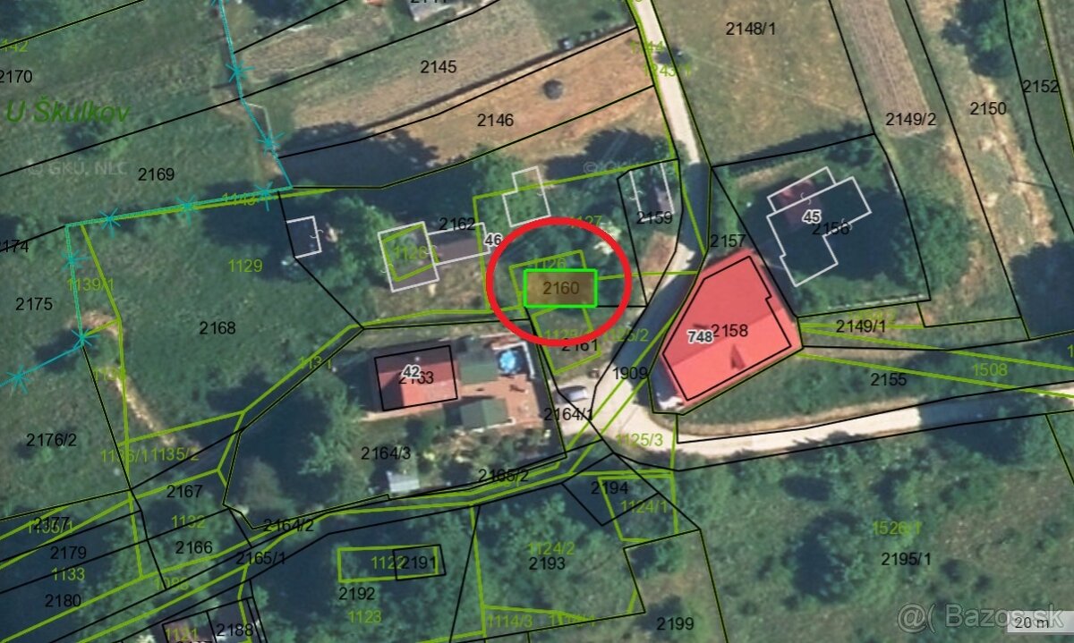 Lacné pozemky blízko intravilánu - Olešná - 2222m2