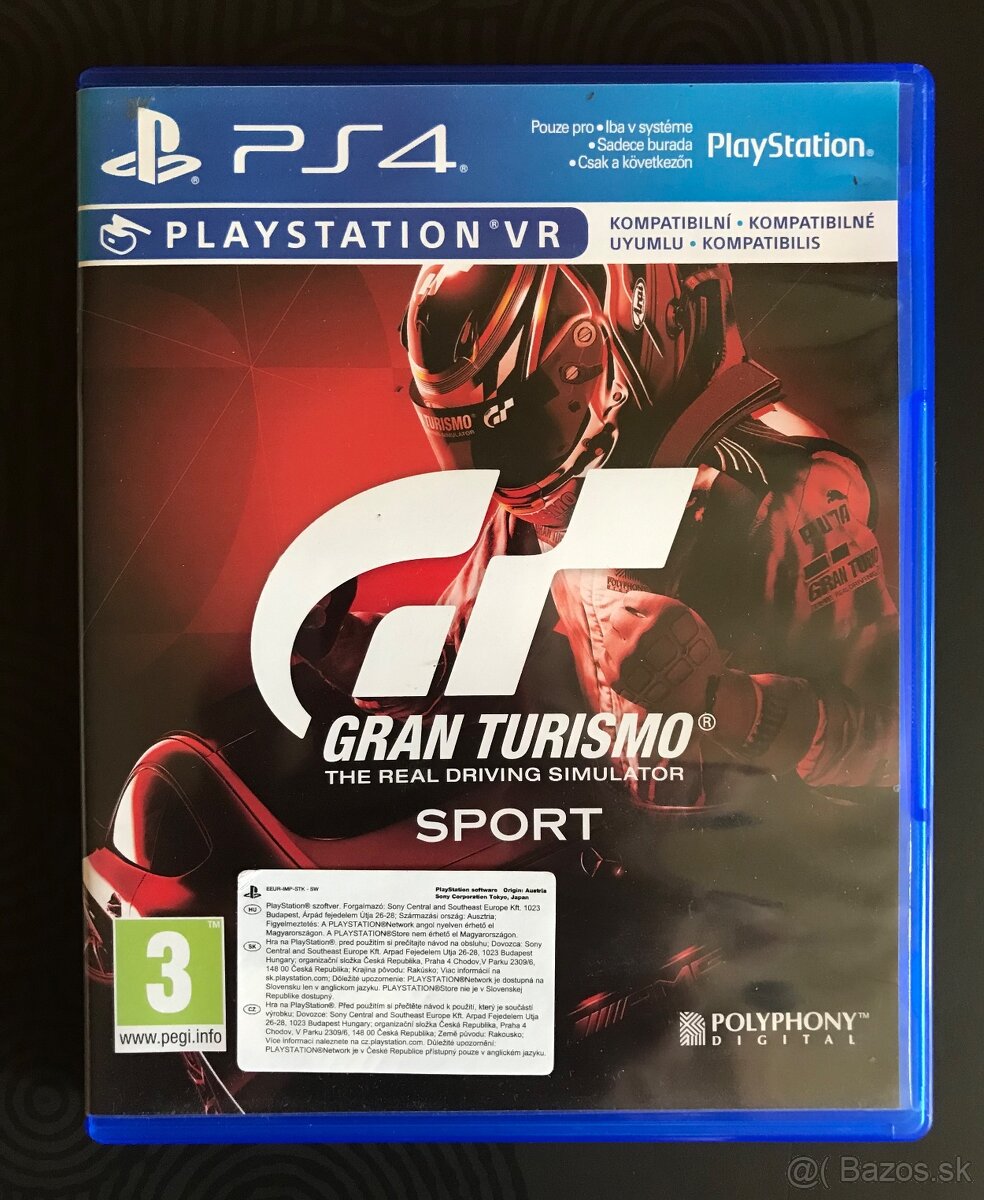 Gran Turismo Sport VR compatible Ps4