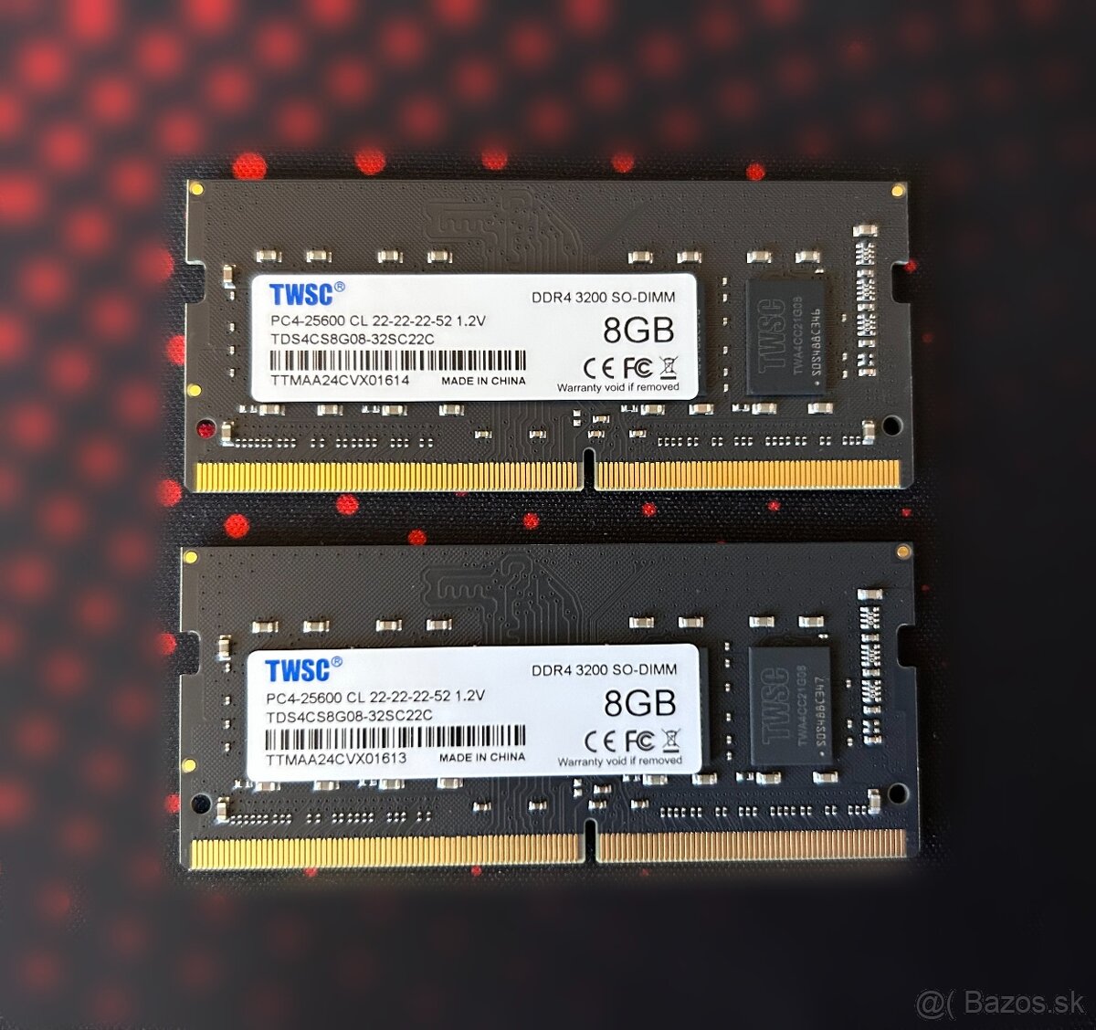 DDR4 3200 16GB (2x8GB Kit) SO-DIMM, nova