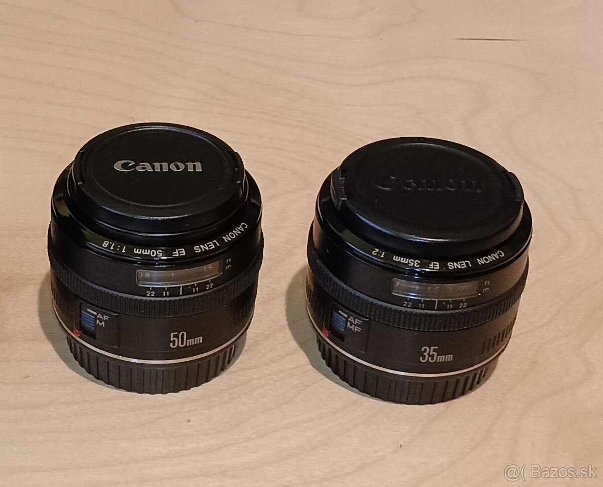 Canon EF 35mm, Canon EF 50mm