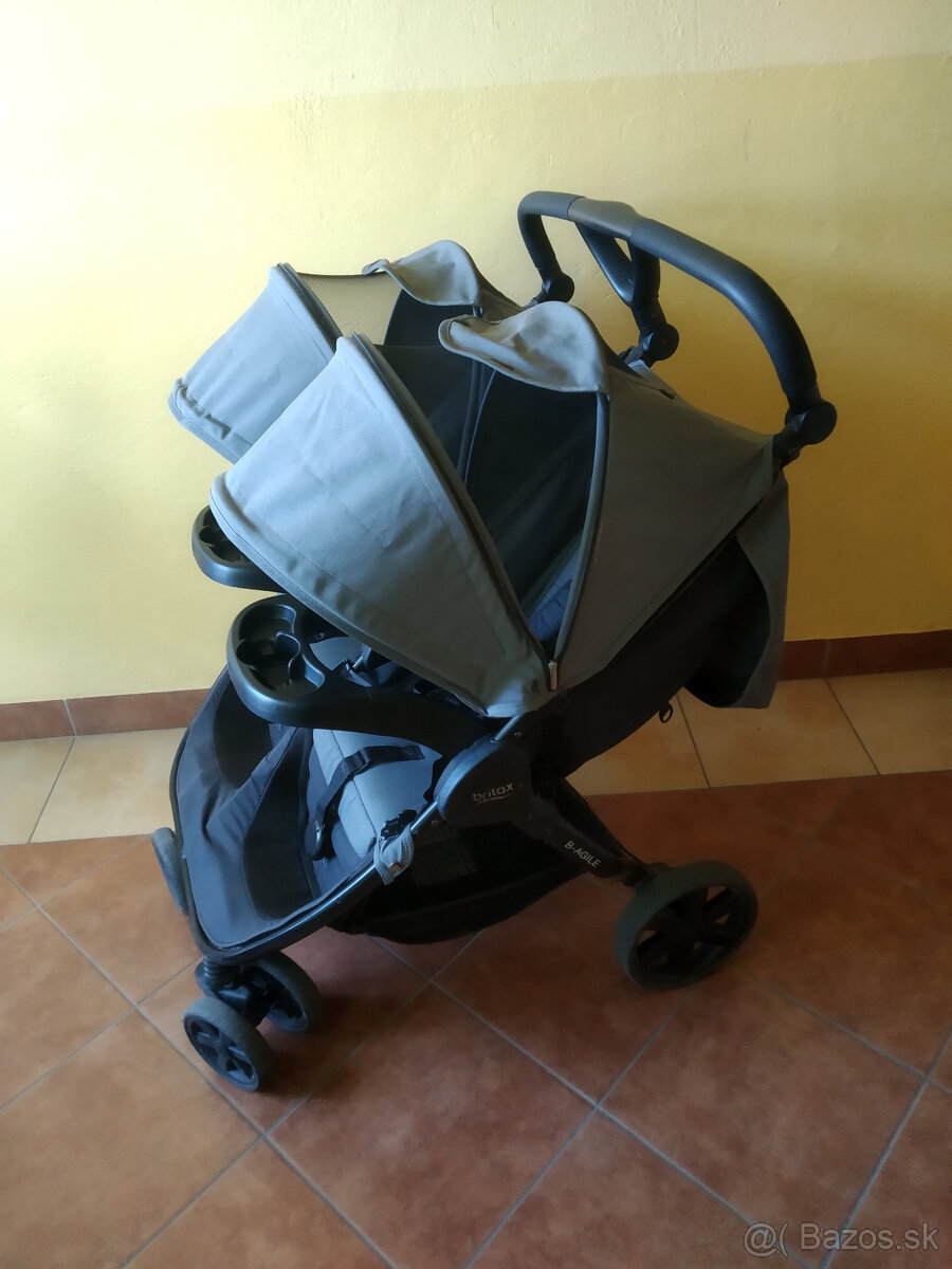 Súrodenecký kočík - dvojkočík Britax B-agile duo