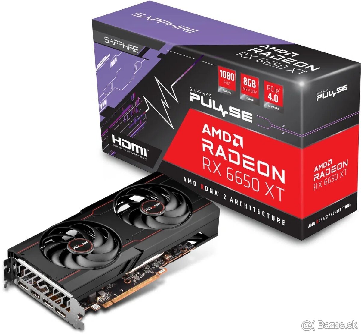 SAPPHIRE PULSE Radeon RX 6650 XT GAMING OC 8G