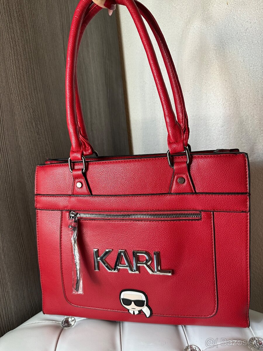 Karl Lagerfeld kabelka cervena