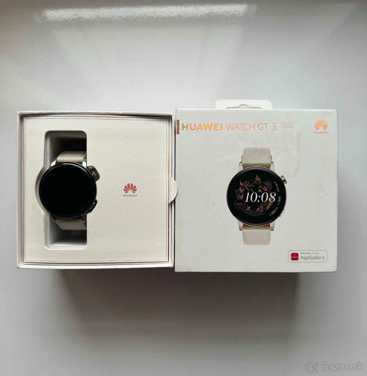 Huawei Watch GT 3 42 mm – biele smart hodinky (nenosené)