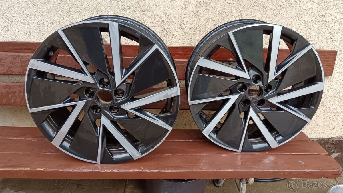 Disky 2ks Vega Black 5x100 R18 7Jx18 ET39 Škoda Scala Kamiq