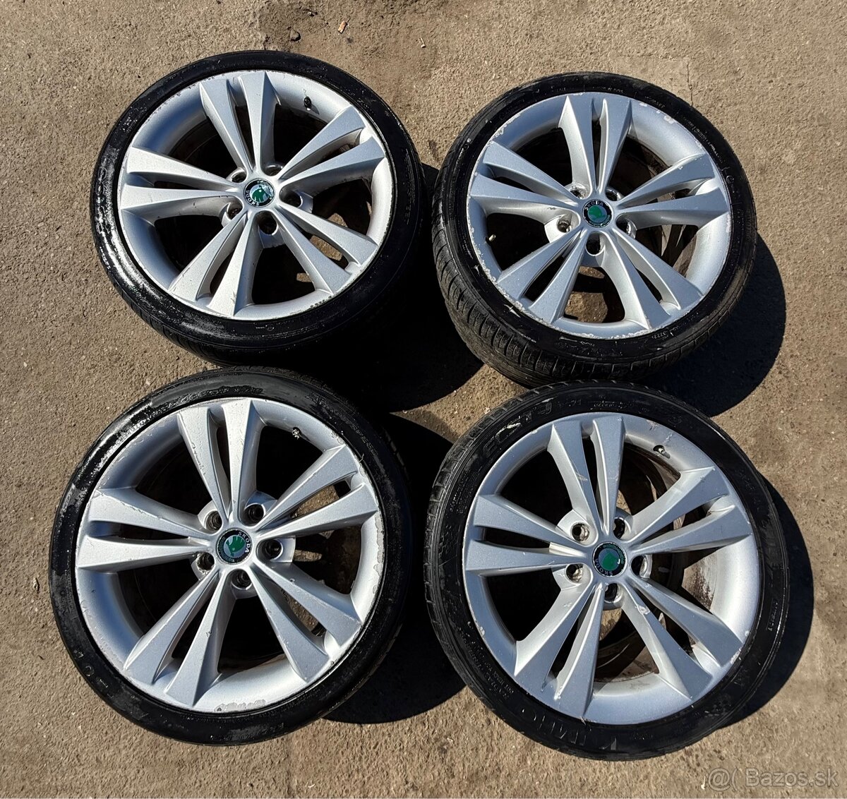 Predám elektrony 5x112 R18 originál Skoda Octavia 2 RS