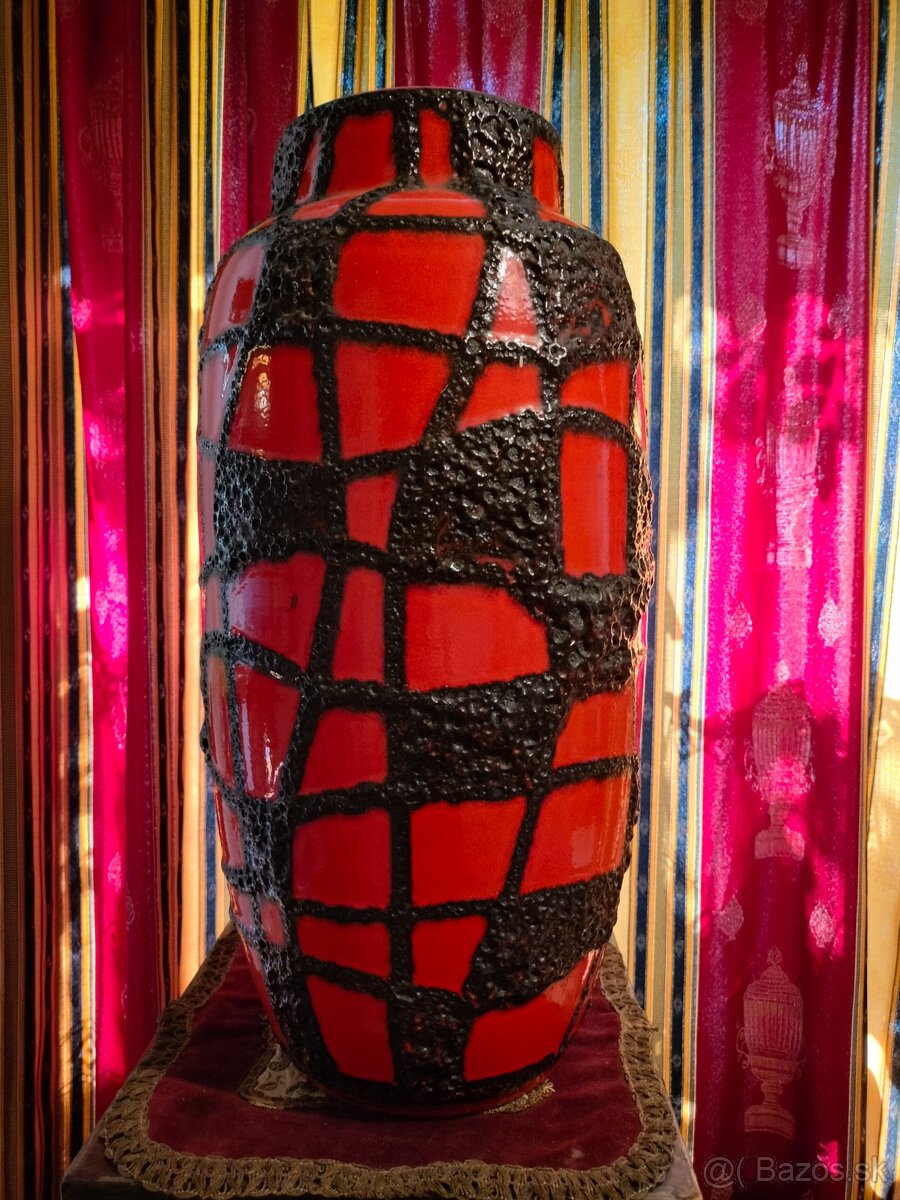 Veľká váza Large Scheurich West German Spider Ware V. 52 cm