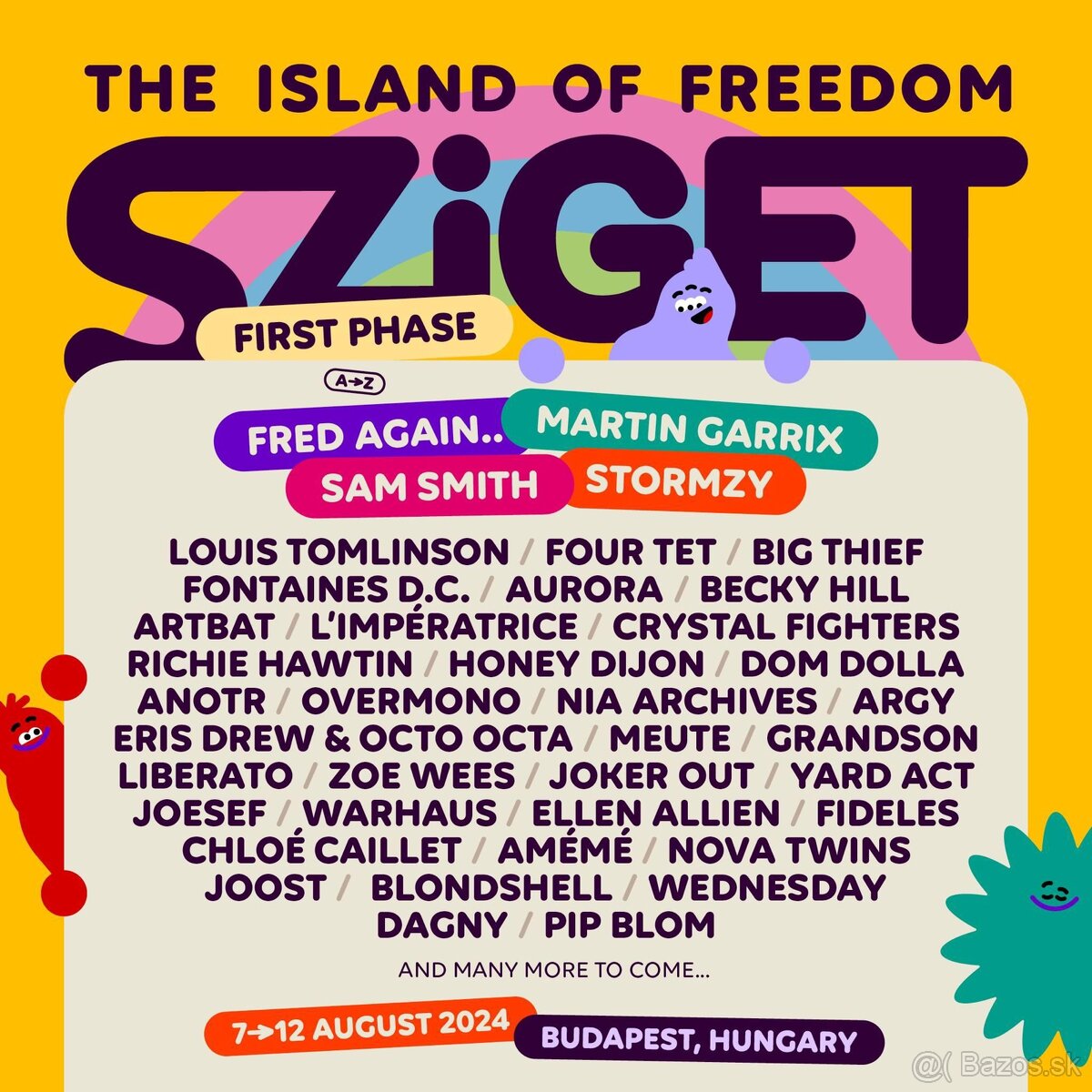Lístky na Sziget festival