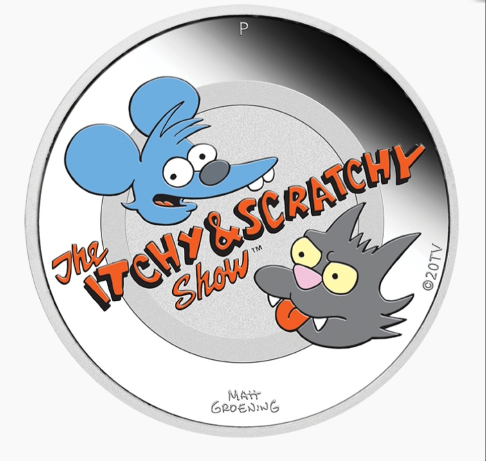 Itchy & Scratchy 1 oz proof 2021