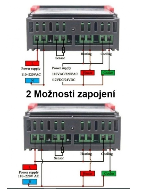 Regulator vlhkosti a teploty do odchovne