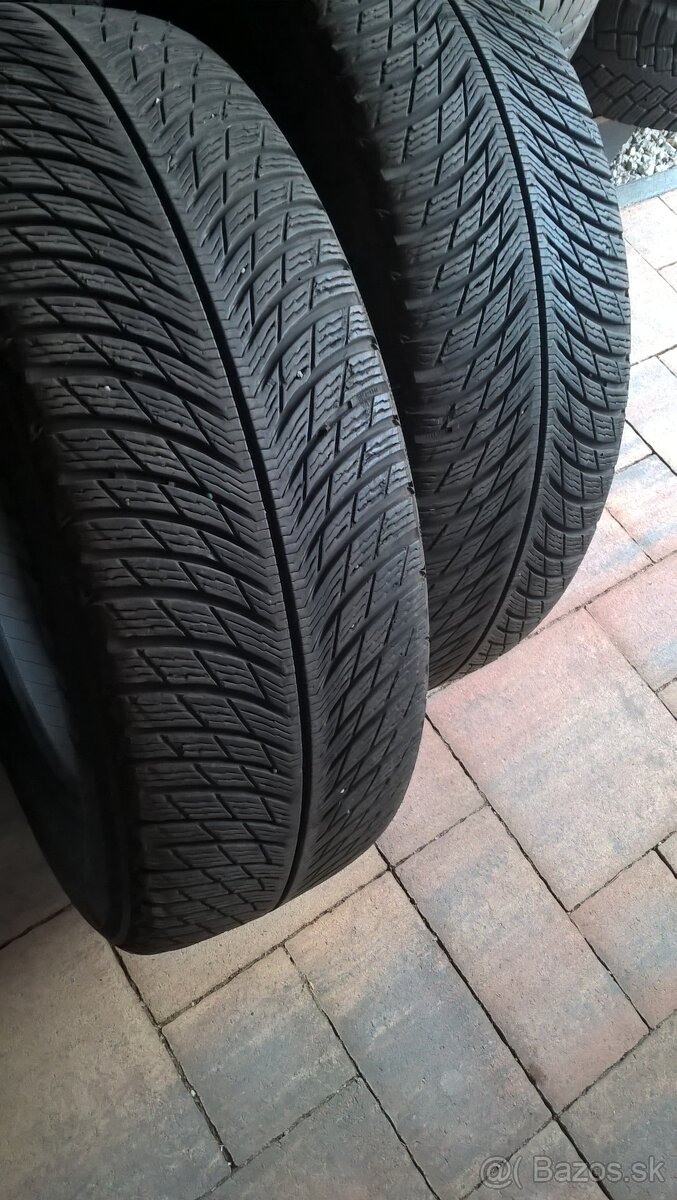 2 ks ZIMNÉ 235/60 R18 107H MICHELIN 6-6,5mm 2018 LEN 45€/kus