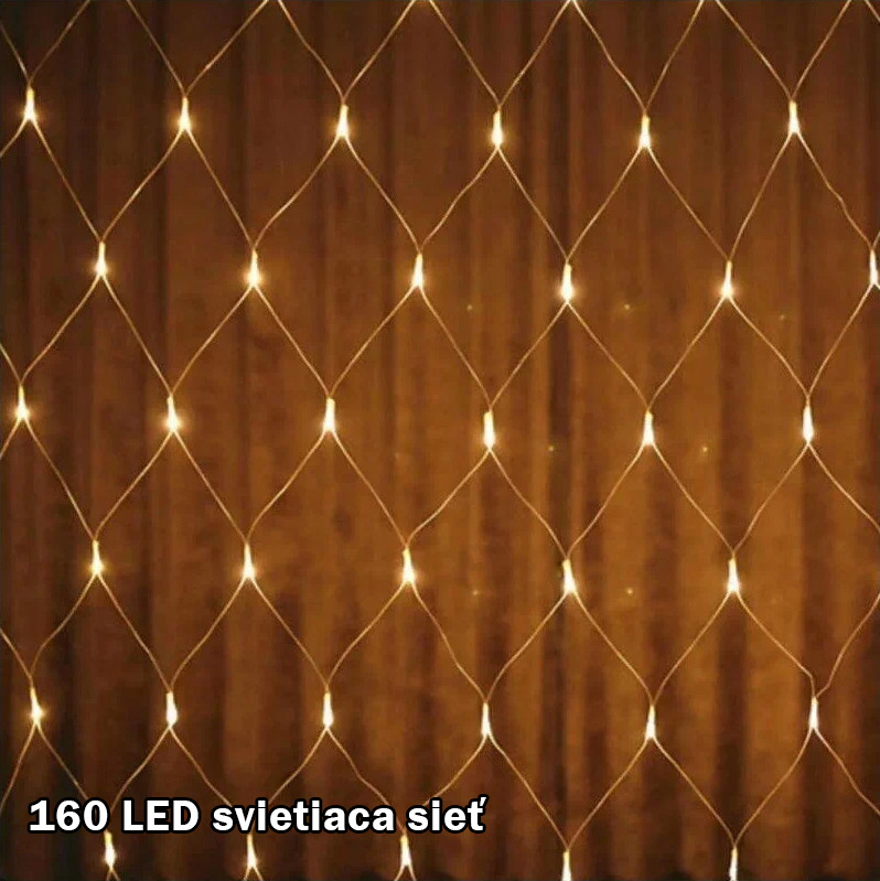 160 LED svietiaca sieť