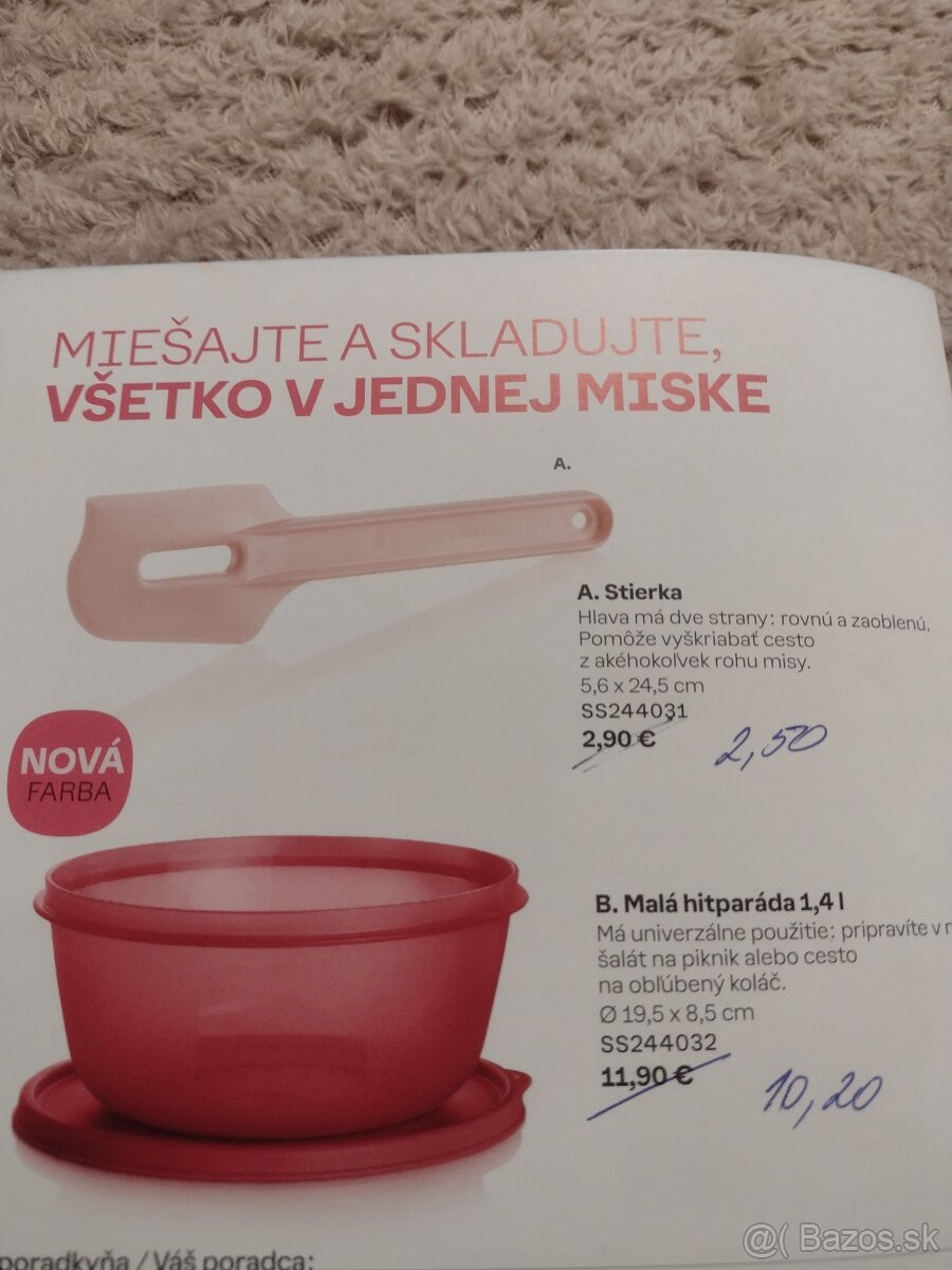 Tupperware stierka a hitparáda  1,4 litrová, nové